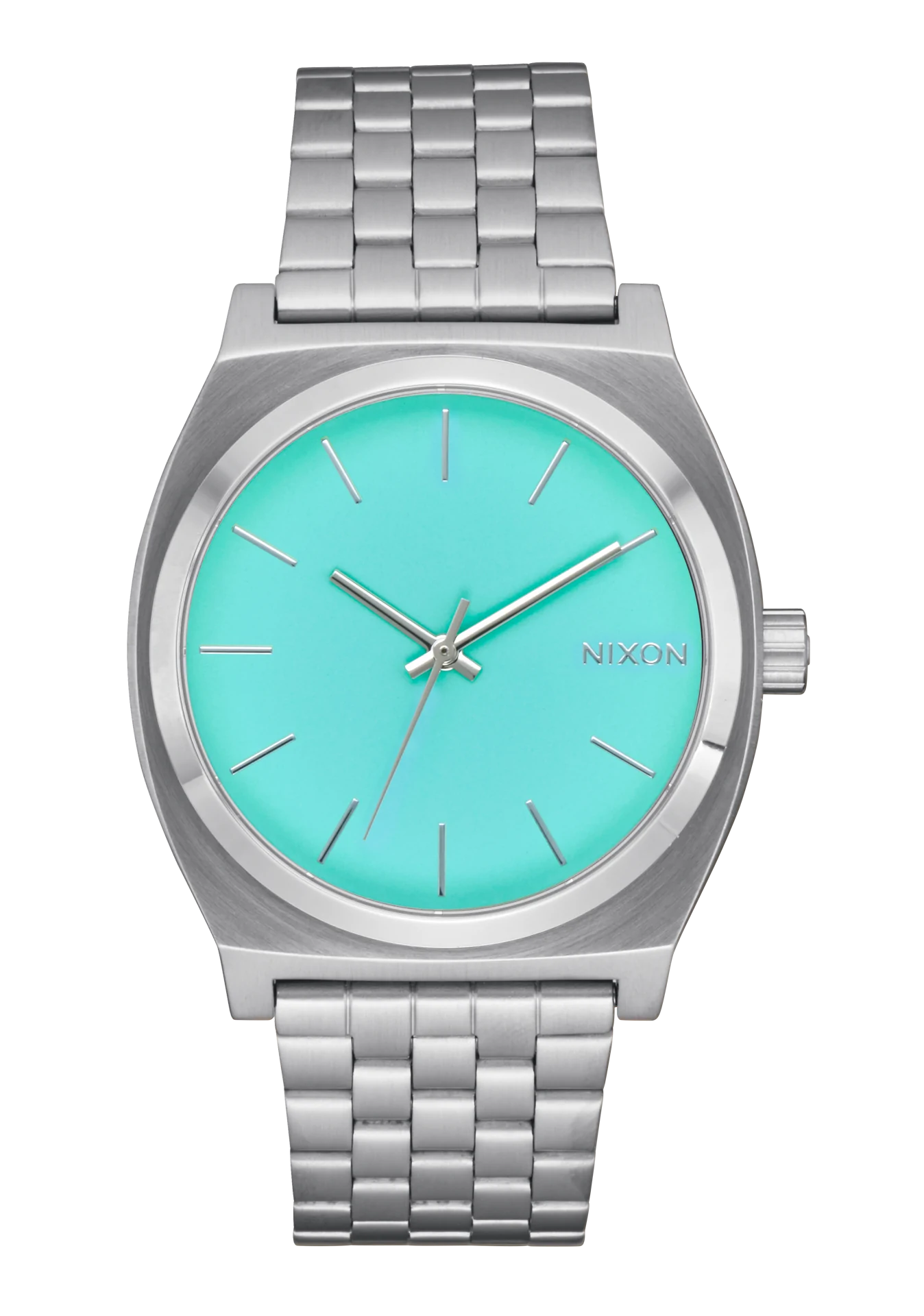 NIXON Time Teller Stainless with Turquoise Dial A045-2084