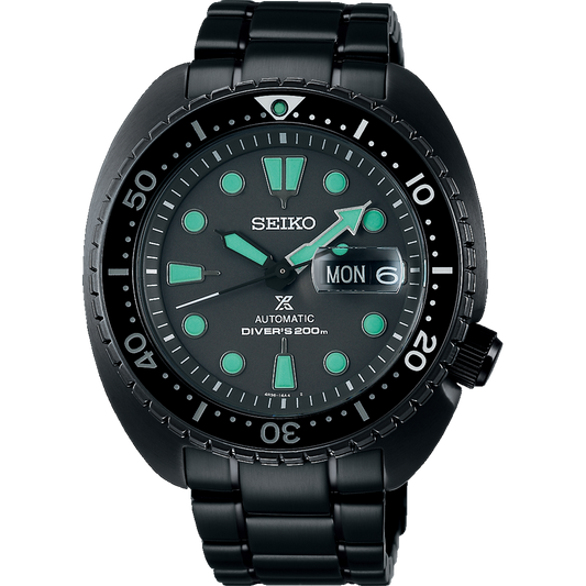 Seiko Prospex 'The Black Series Night Vision' King Turtle Automatic Watch SRPK43K1