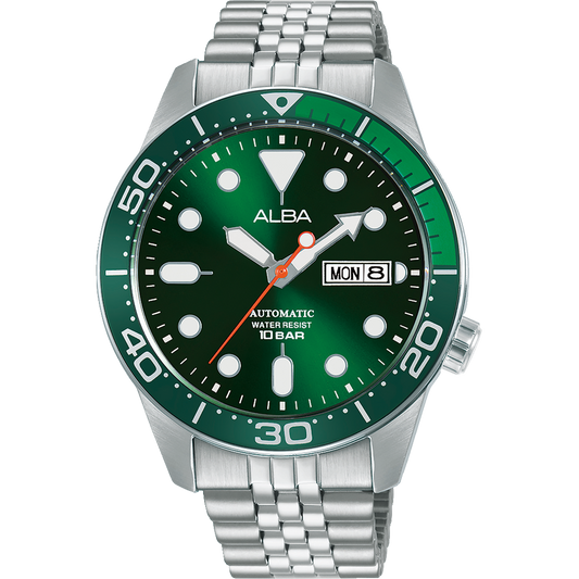 Alba Active Men's Automatic Watch with Green Dial AL4187X1