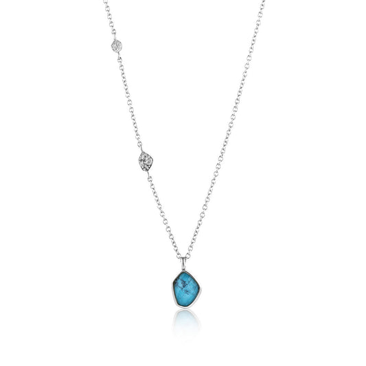 Ania Haie Turquoise Pendant Necklace Silver N014-02H