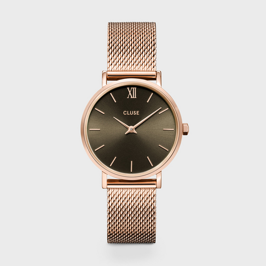 CLUSE Minuit Mesh Grey 33mm Dial/Rose Gold CW10207